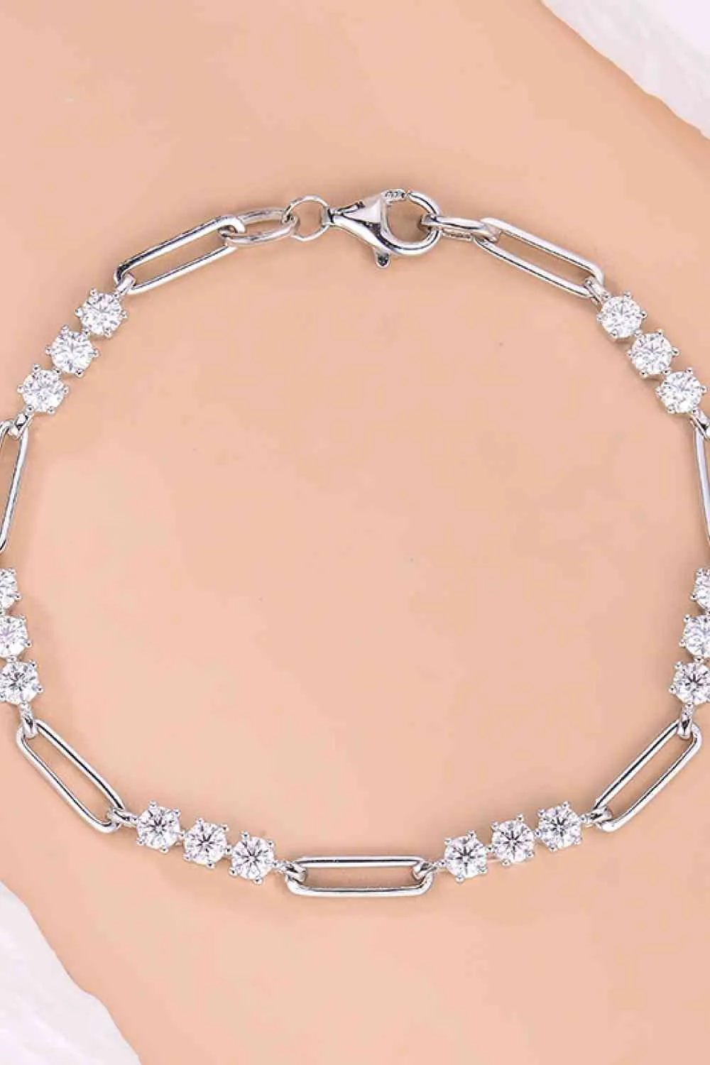 1.8 Carat Moissanite 925 Sterling Silver Bracelet