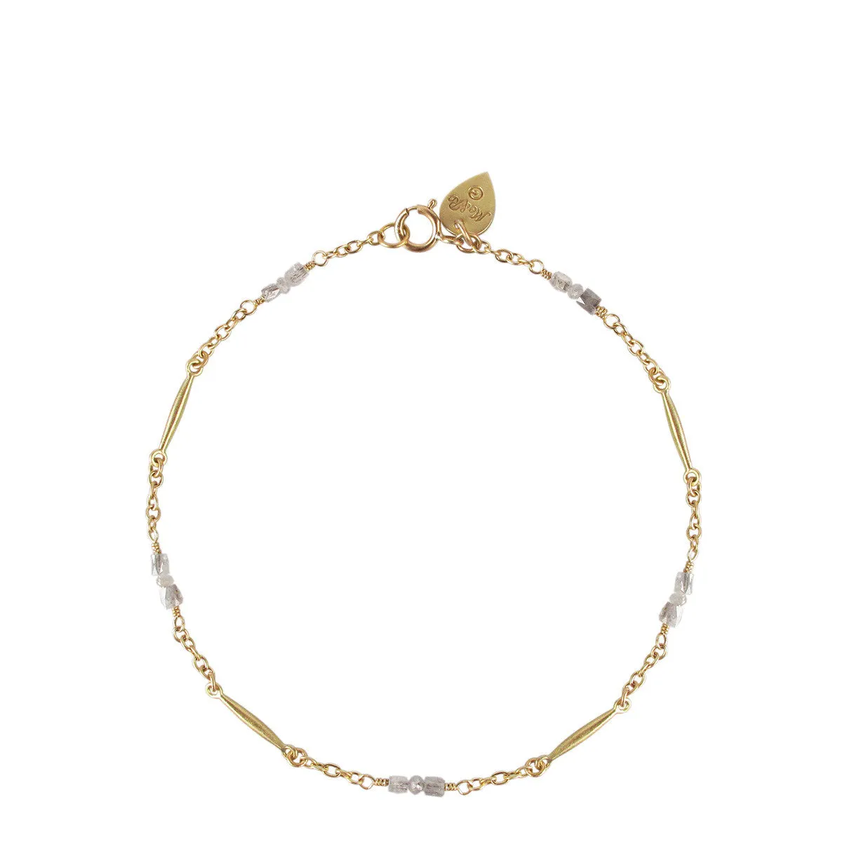 18K Gold Lure Bracelet with Opaque Diamonds