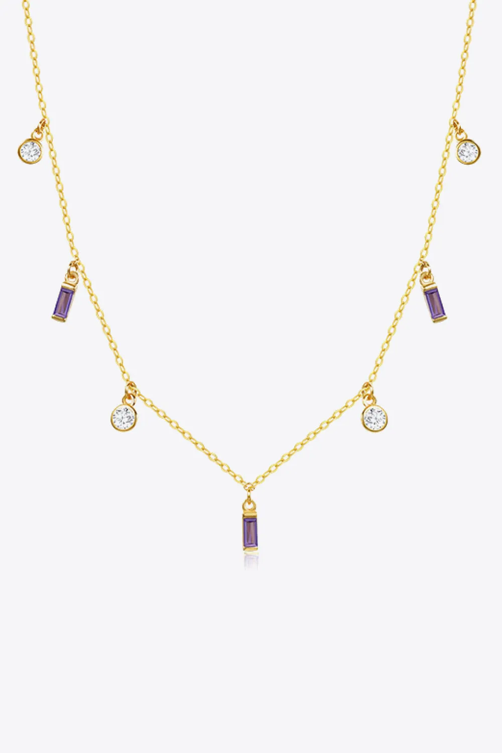 18K Gold Plated Multi-Charm Chain Necklace