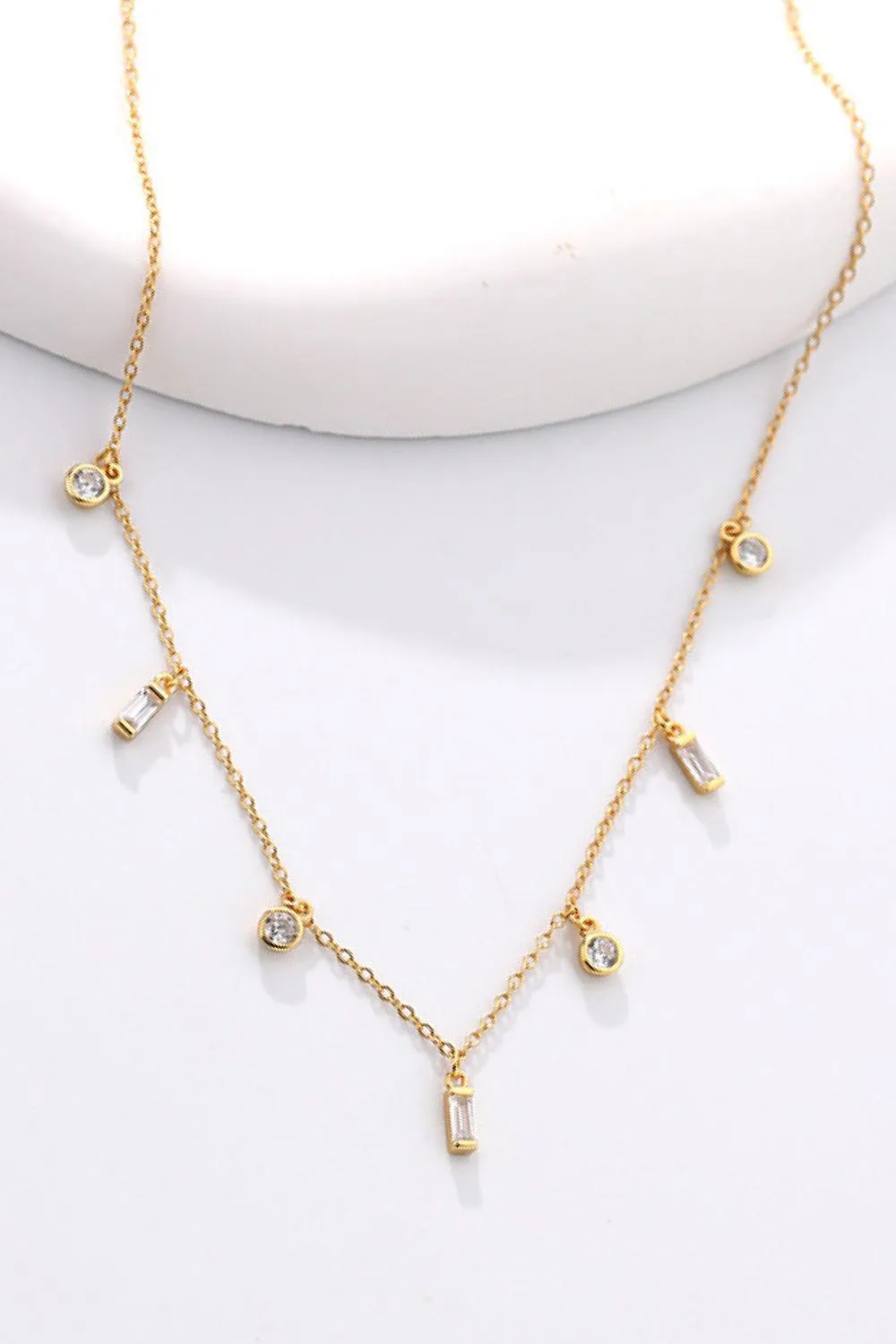 18K Gold Plated Multi-Charm Chain Necklace