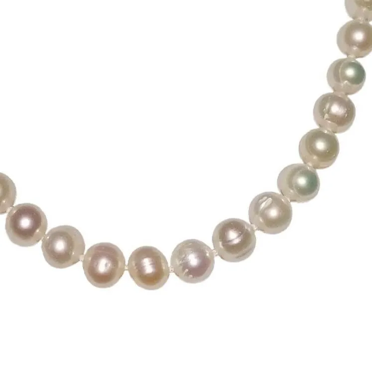 8mm White Freshwater Pearl Necklace