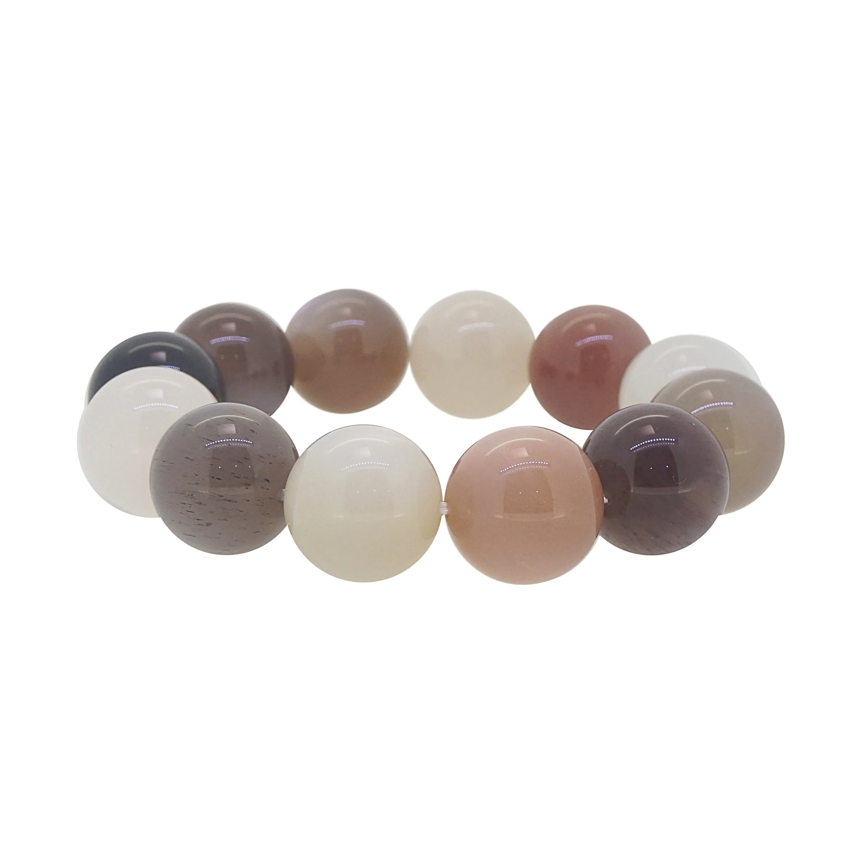 A-Grade Tricolor Moonstone 16mm