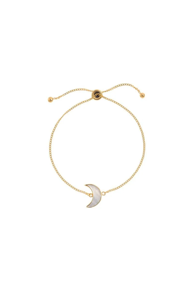 ADJUSTABLE GOLD MOON BRACELET