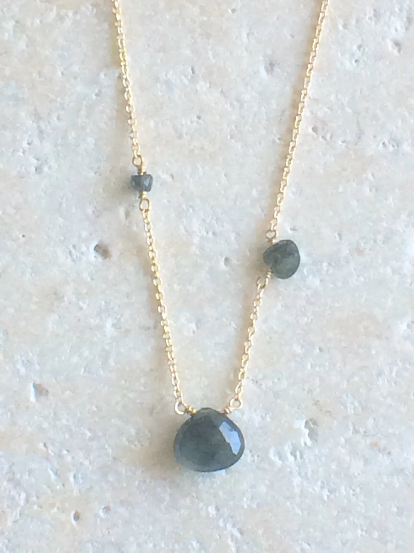 Asymmetric Sapphire Necklace