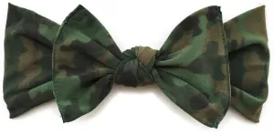 Baby Bling Camo Printed Knot Headband