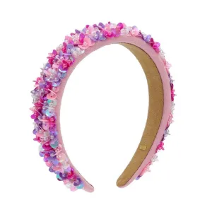 Bari Lynn Full 3D Sequin Headband - Pink