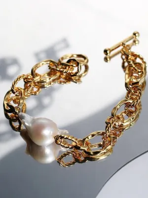 Baroque Chunky Chain Bracelet