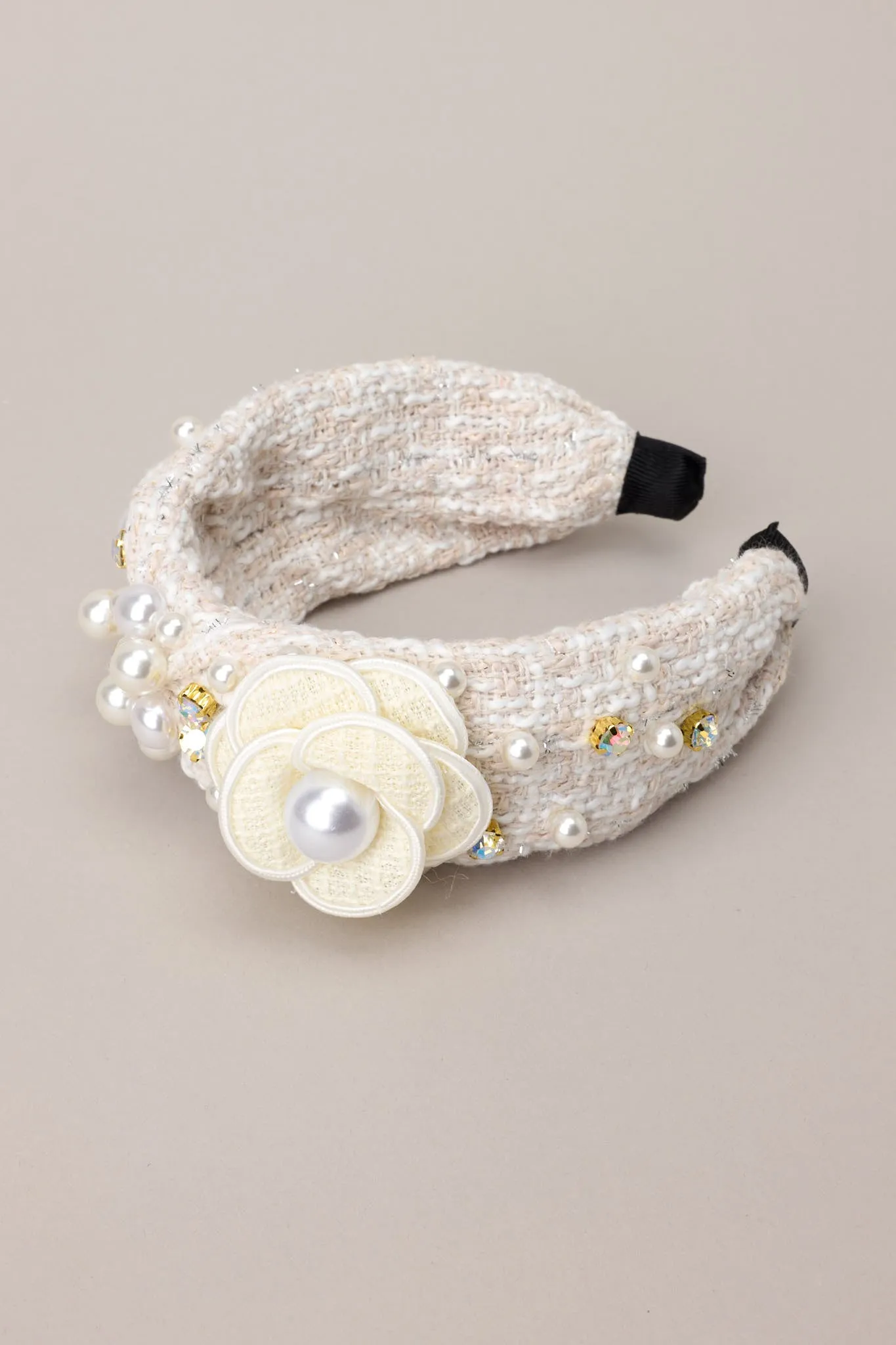 Beauty In Everyday Ivory Tweed Headband