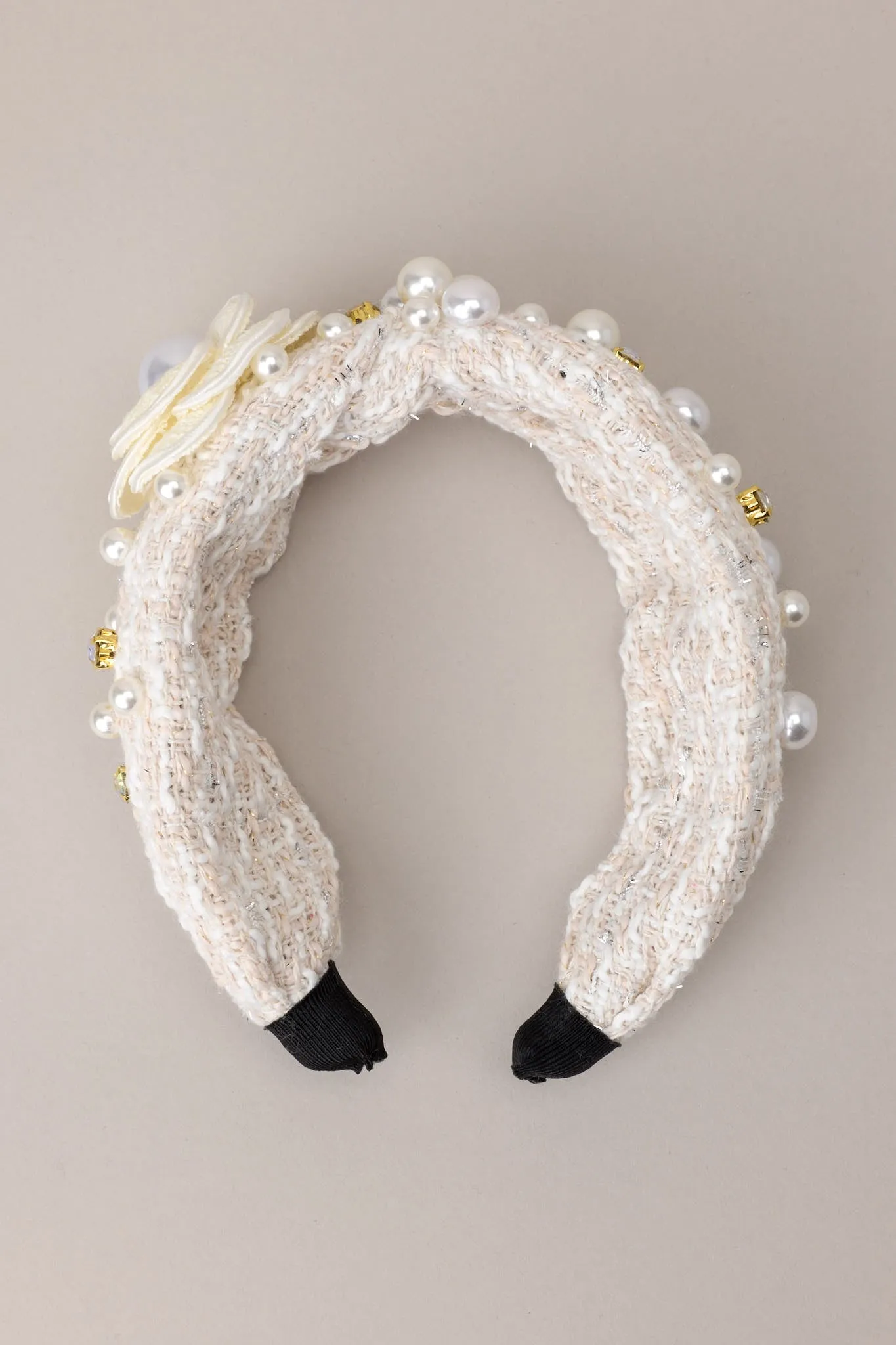 Beauty In Everyday Ivory Tweed Headband