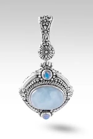 Believe and Live Pendant™ in Aquamarine