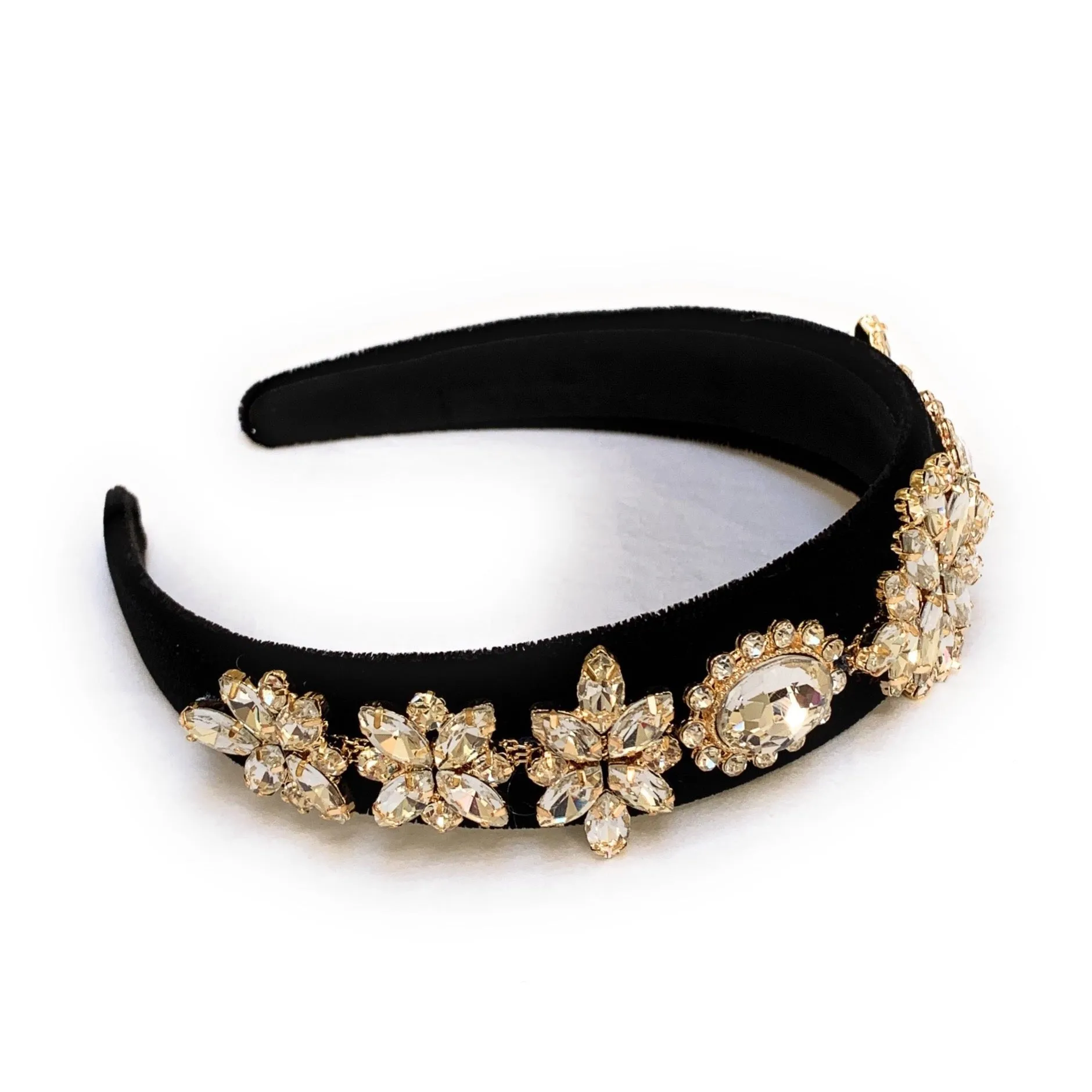 Bella Jeweled Headband (White)