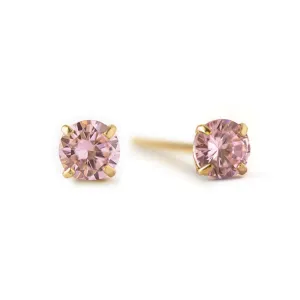 Birthstone Studs Pink