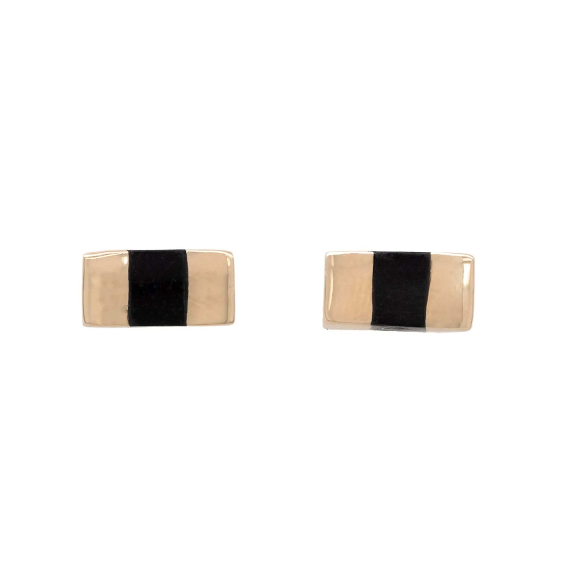 Black Jade Keel Studs