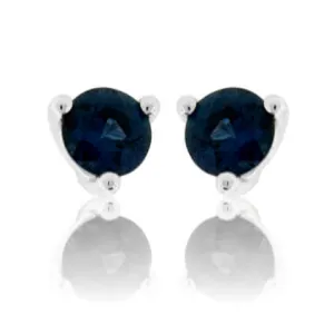 Blue Sapphire Stud Earrings