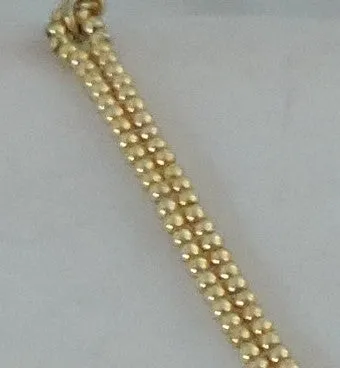 Bracelet of Sleek and Delicate Gold Beads