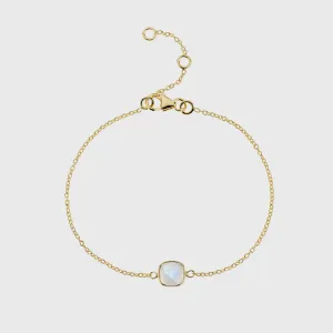 Brooklyn Moonstone & Gold Vermeil Bracelet