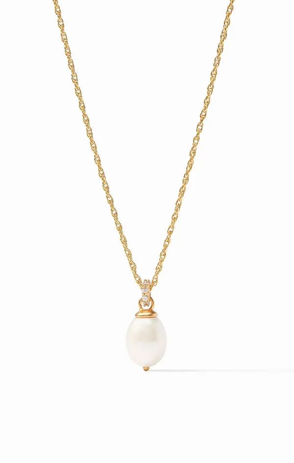 Celeste Pearl Solitaire Necklace