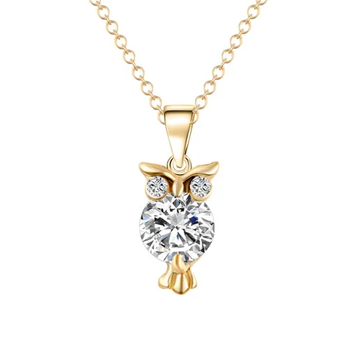 Chain Necklace Lovely Animal Owl Pendants