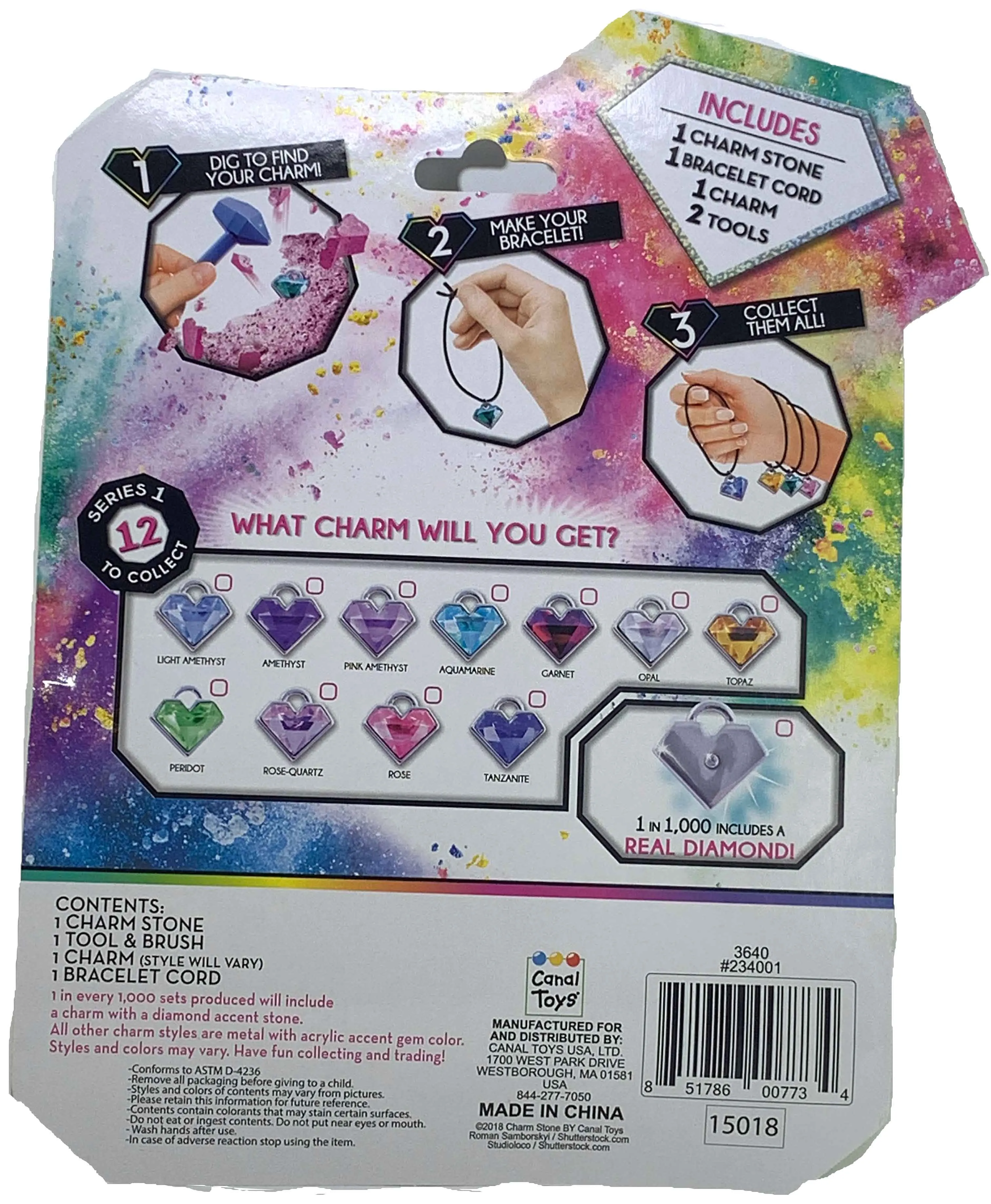 Charm Stone Bracelet Digging Kit - Teal (Series 1)