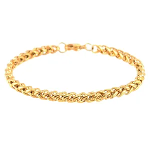 Classy Men Gold-Toned Chain Bracelet