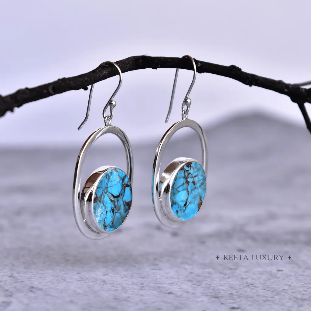 Coin Treasury - Turquoise Dangle