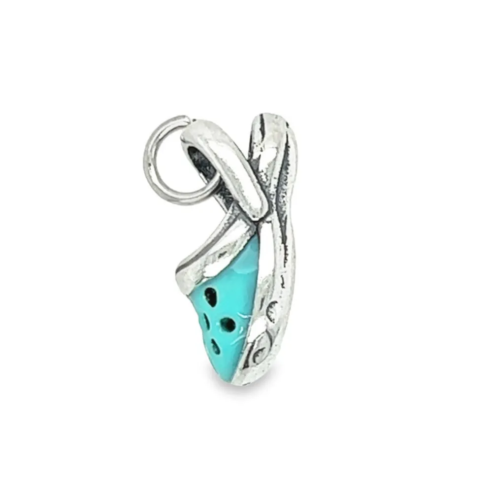 D1211 Aquamarine Crock Pendant