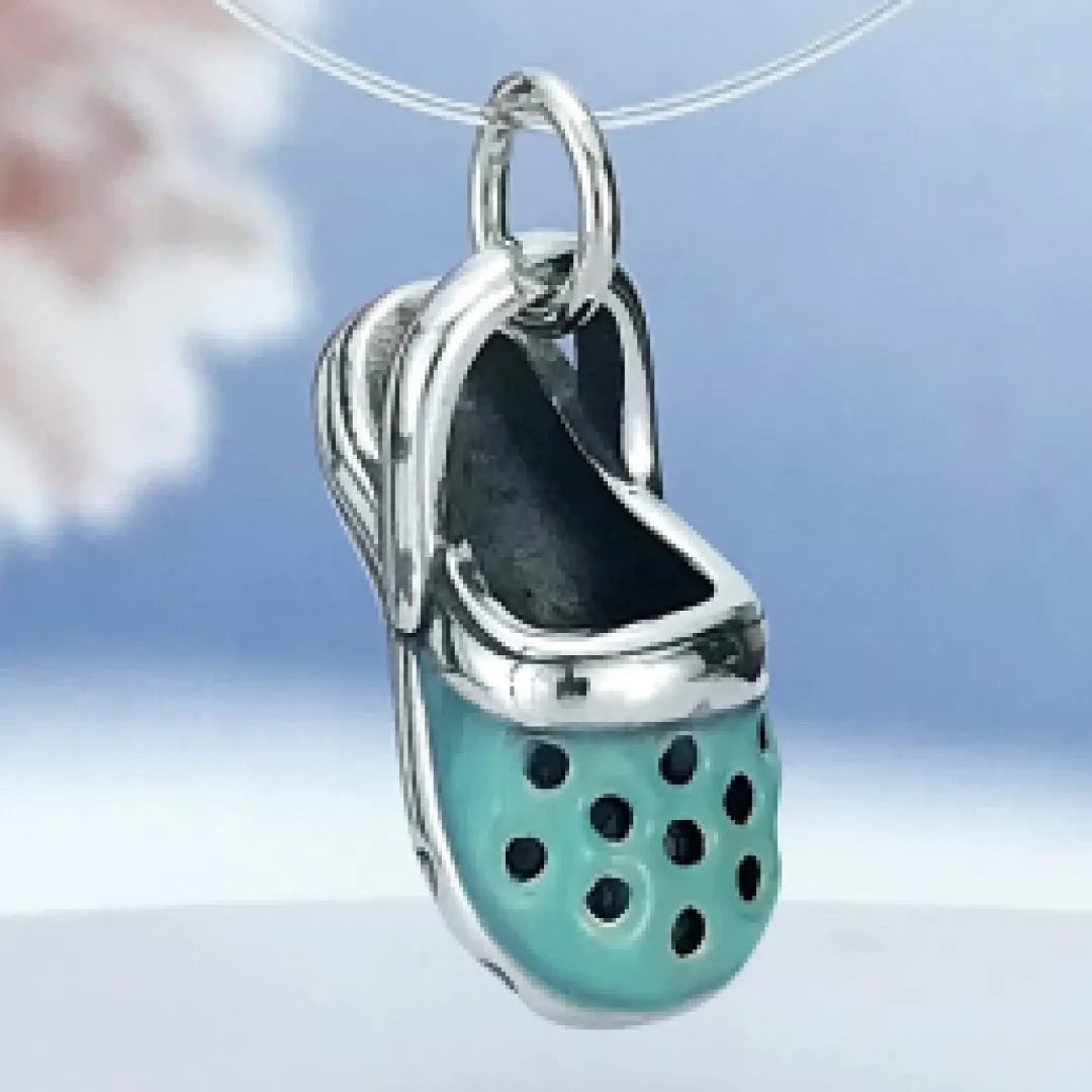 D1211 Aquamarine Crock Pendant