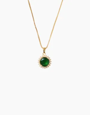 Dainty Emerald Necklace