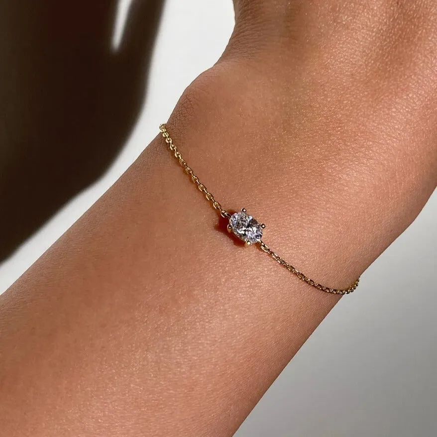 Dainty Oval Bracelet