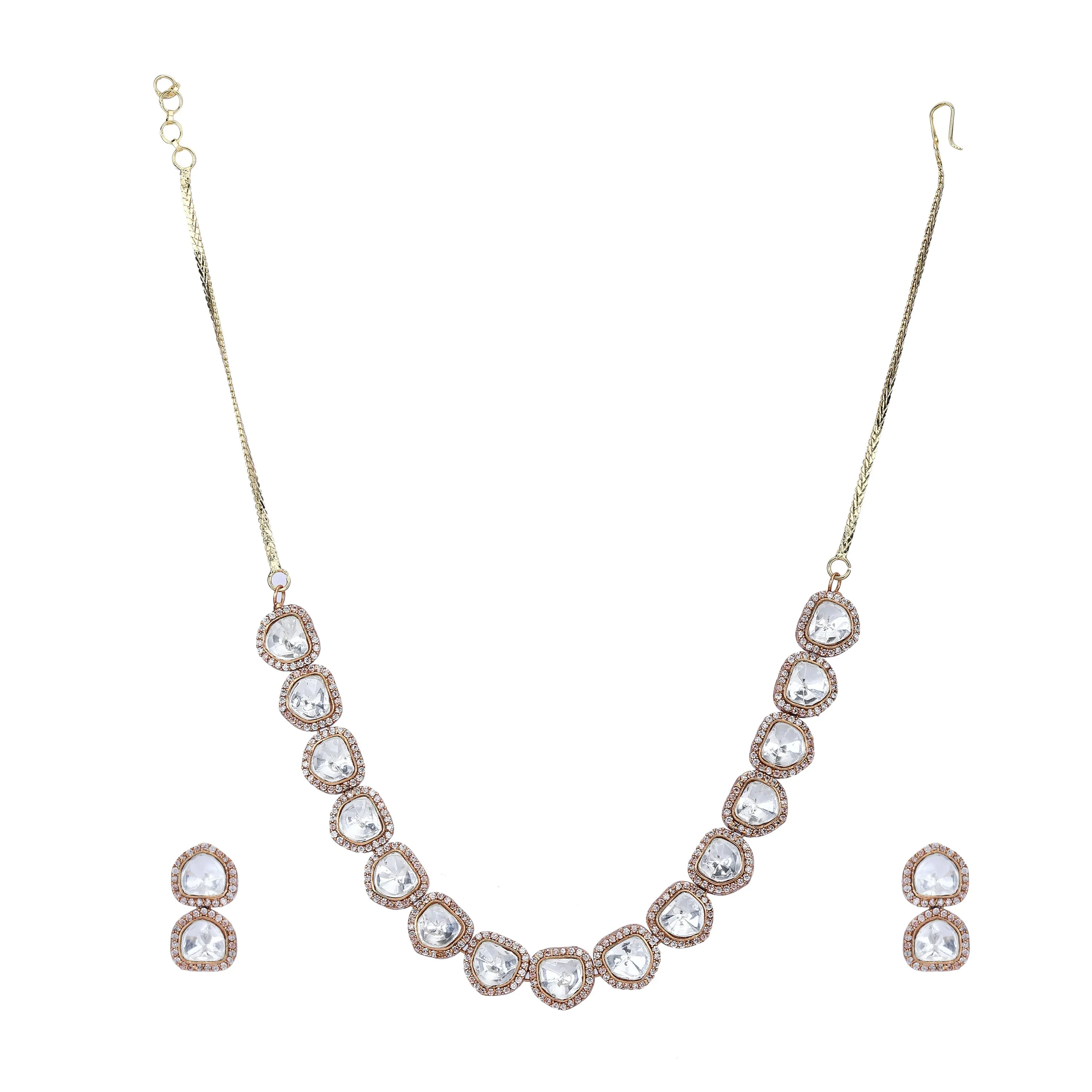 Dakshya Zircon Necklace Set