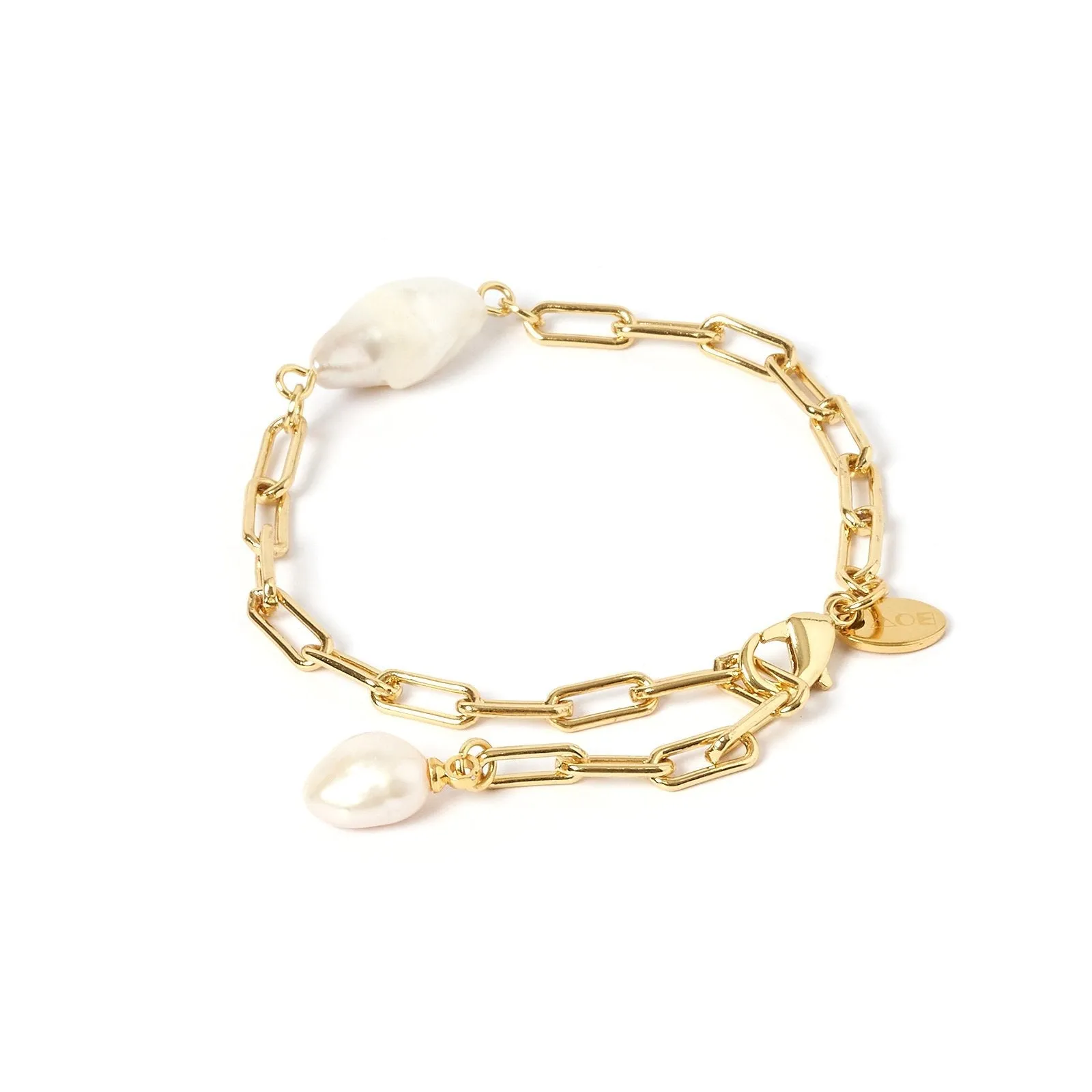 Danielle Gold and Pearl Bracelet