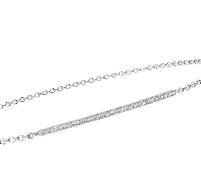 Diamond Bar Bracelet