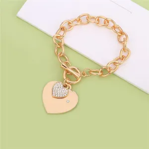 DOUBLE HEART CHAINS OF LOVE BRACELET