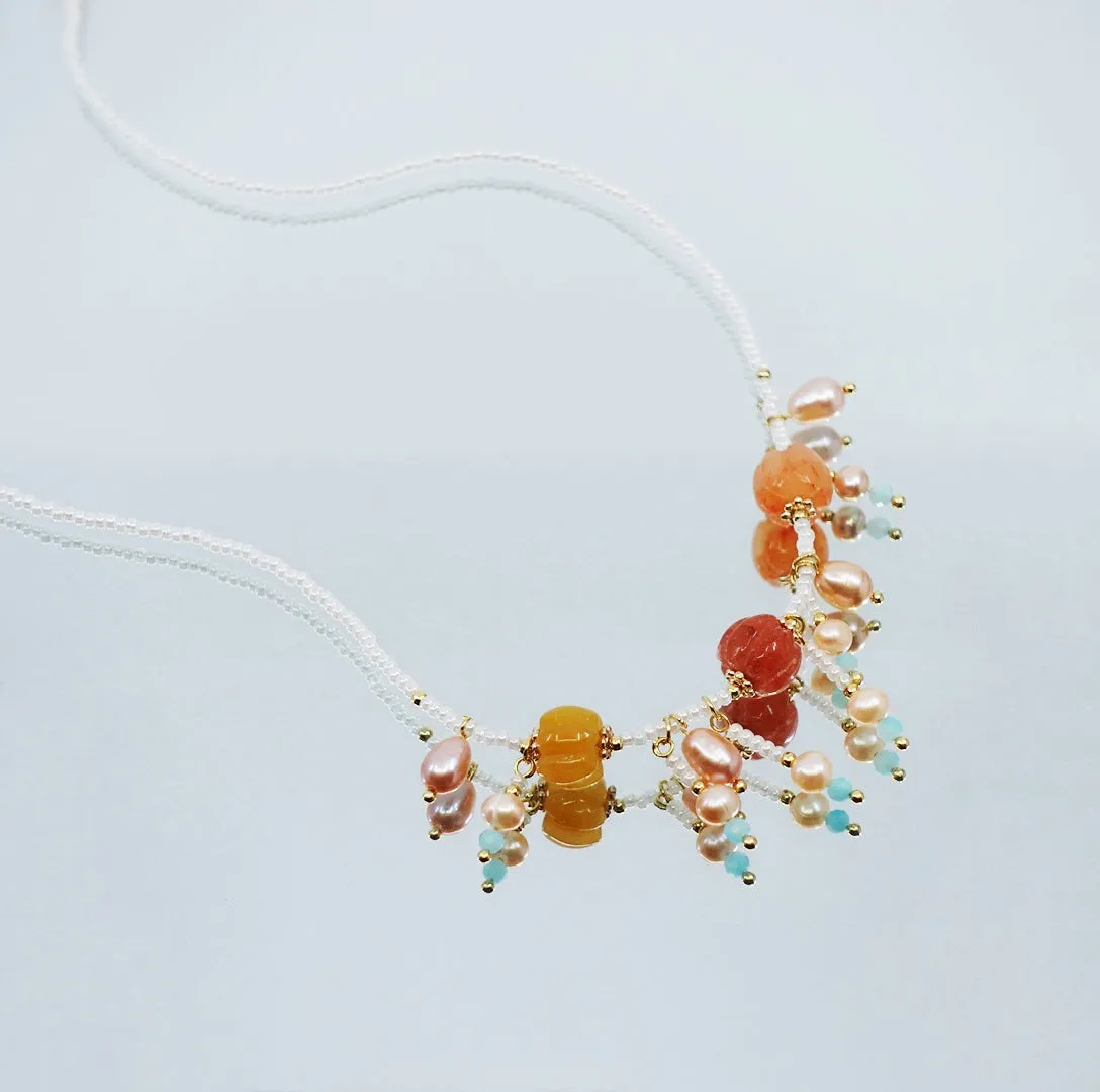 Dunhuang Gemstone Pumpkin Necklace