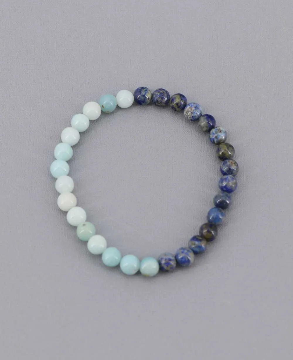 Duotone Gemstones Intention Stretch Bracelets