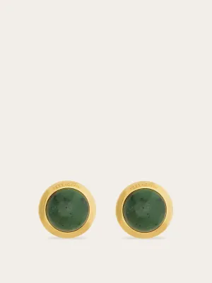 Earrings With Semi-Precious Stone