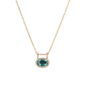 East West Emerald Necklace