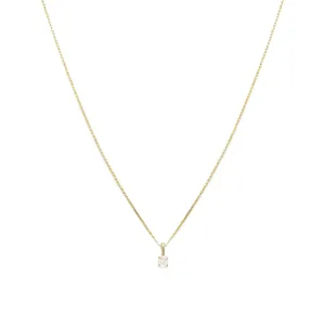 Element Necklace | 14k Gold & White Sapphire