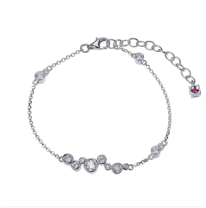 ELLE Bezel CZ Chain Bracelet (SI2651, SI2662, SI2658)