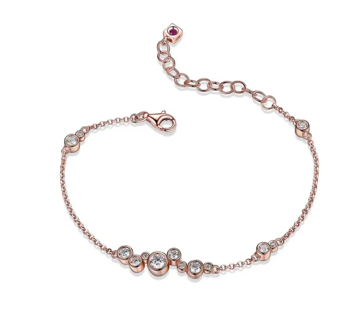 ELLE Bezel CZ Chain Bracelet (SI2651, SI2662, SI2658)