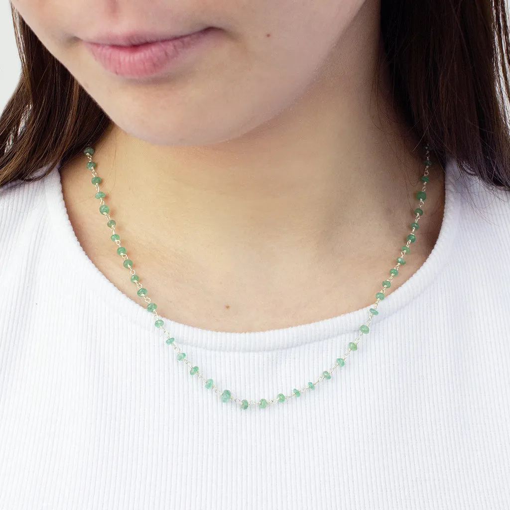 Emerald Beaded Necklace