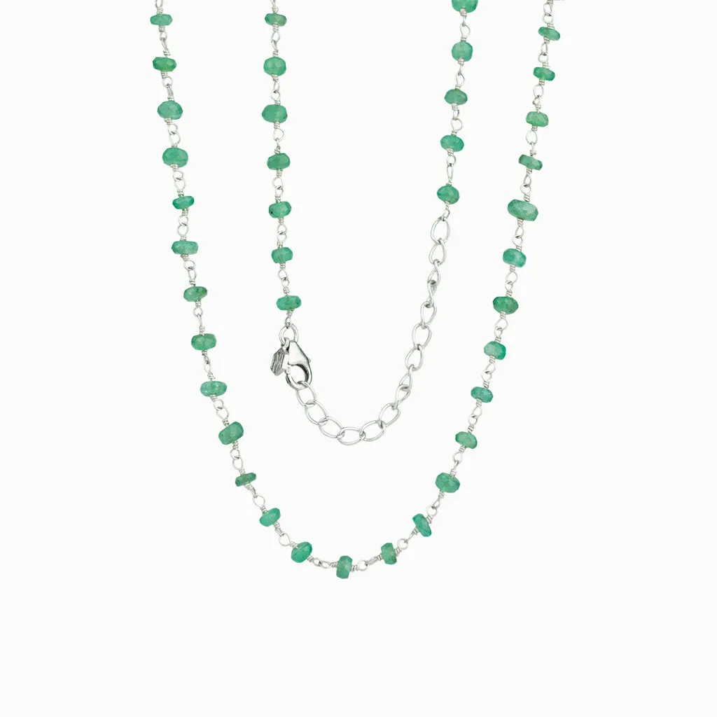 Emerald Beaded Necklace