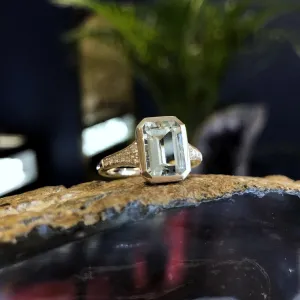 Emerald-Cut Aquamarine Ring