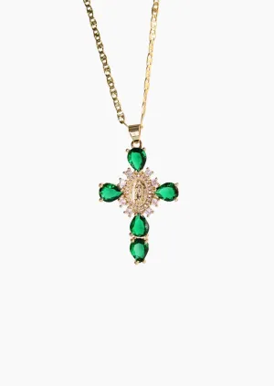 Emerald Green Corazones Necklace