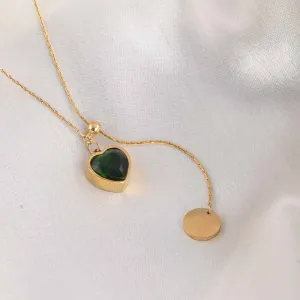 Emerald Love Necklace