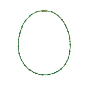 Emerald Rivulet Spread Necklace