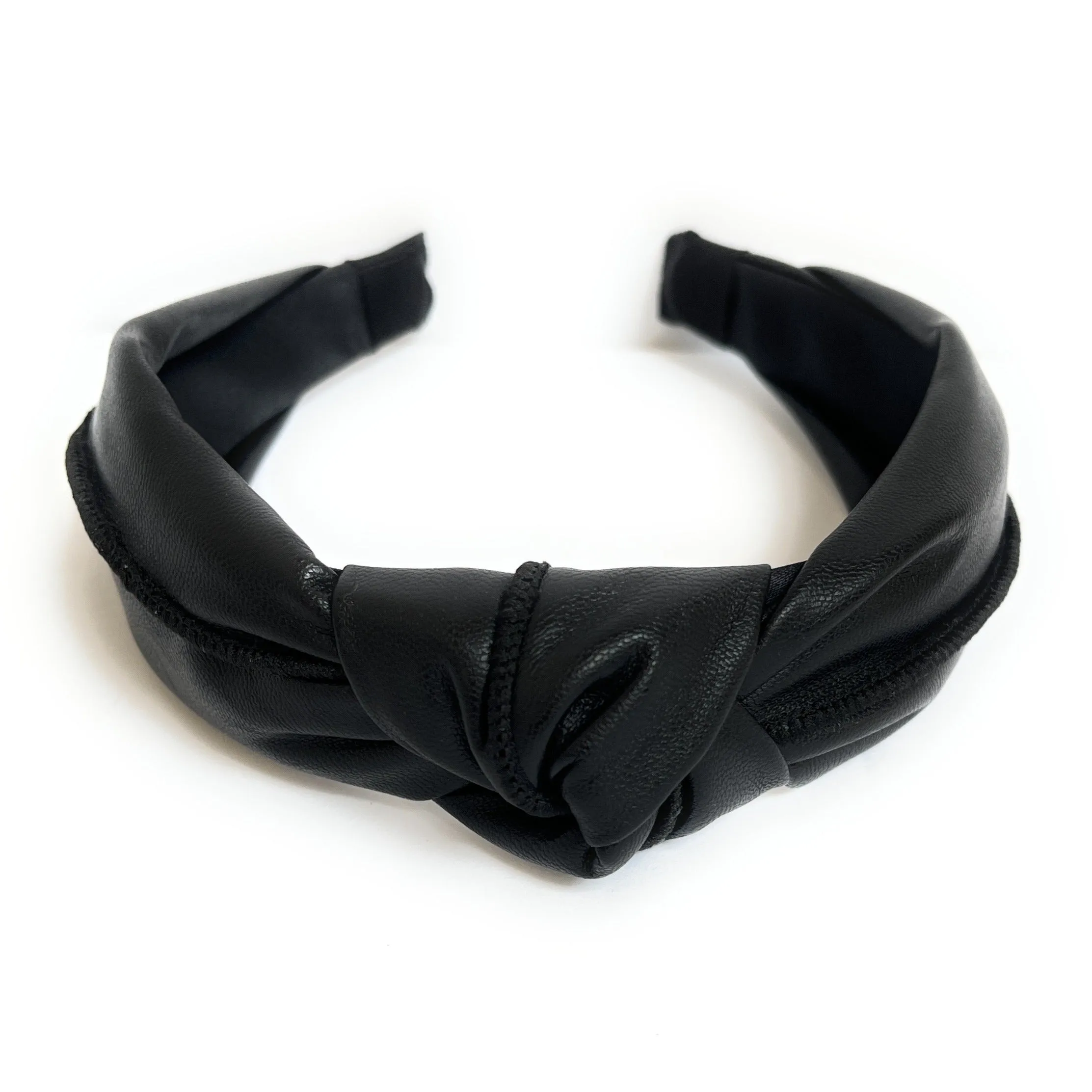 Faux Leather Knot Headband