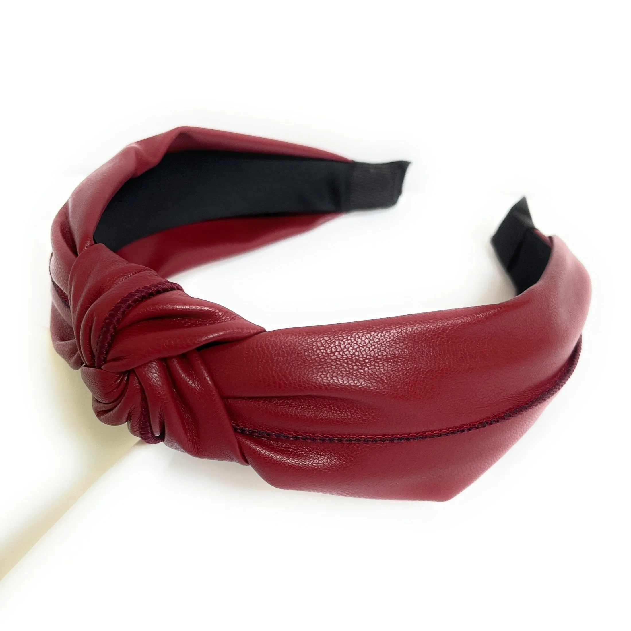 Faux Leather Knot Headband