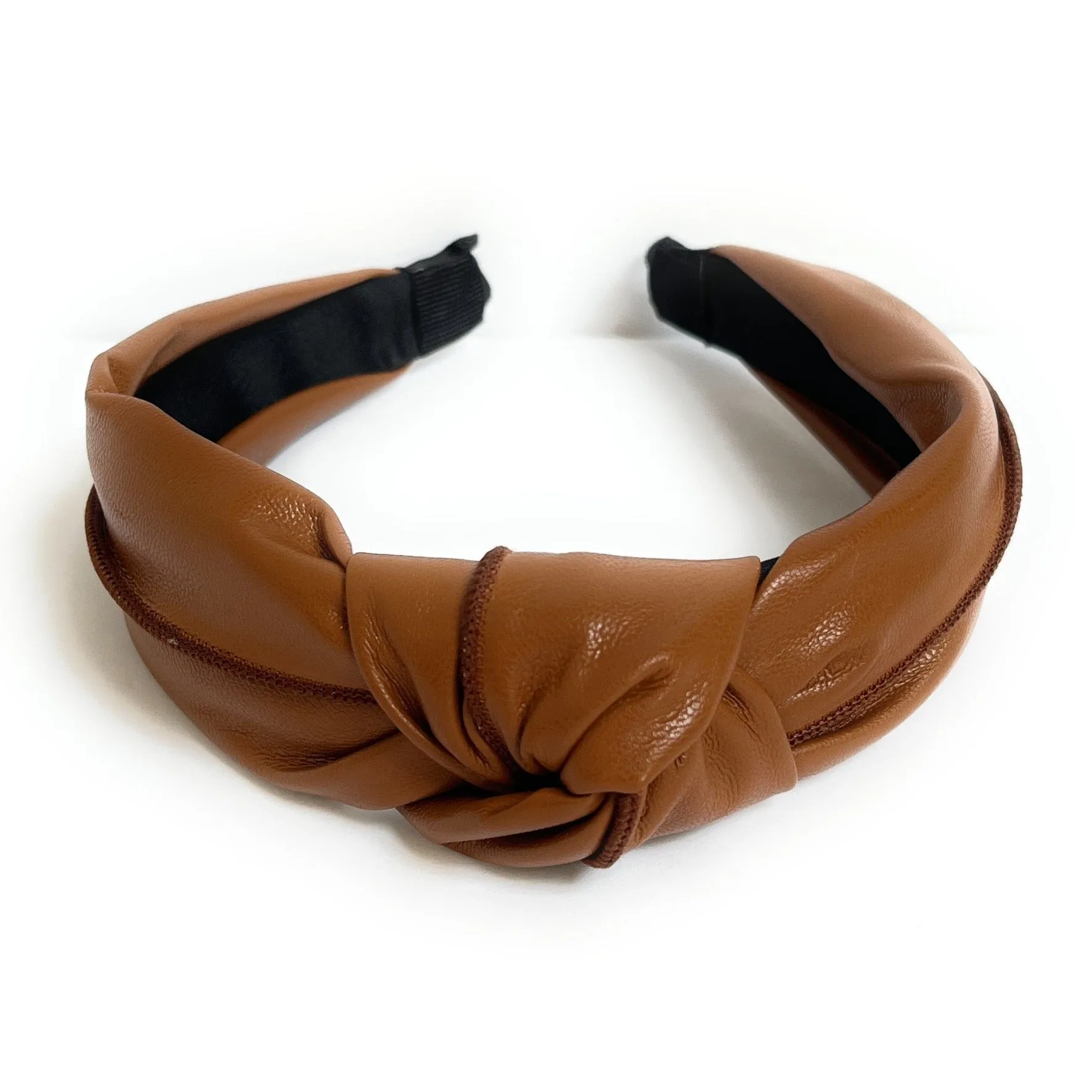 Faux Leather Knot Headband