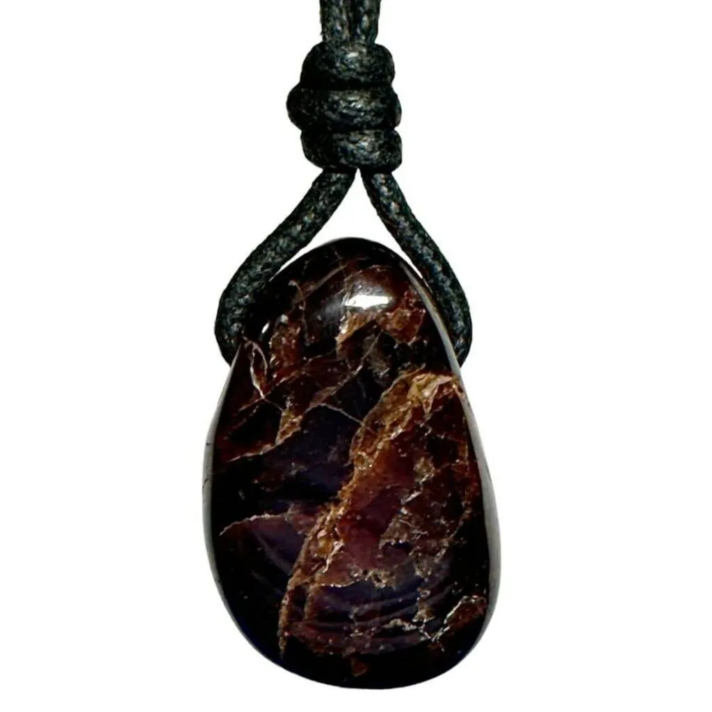 Garnet Pendant - Deep Red Elegance